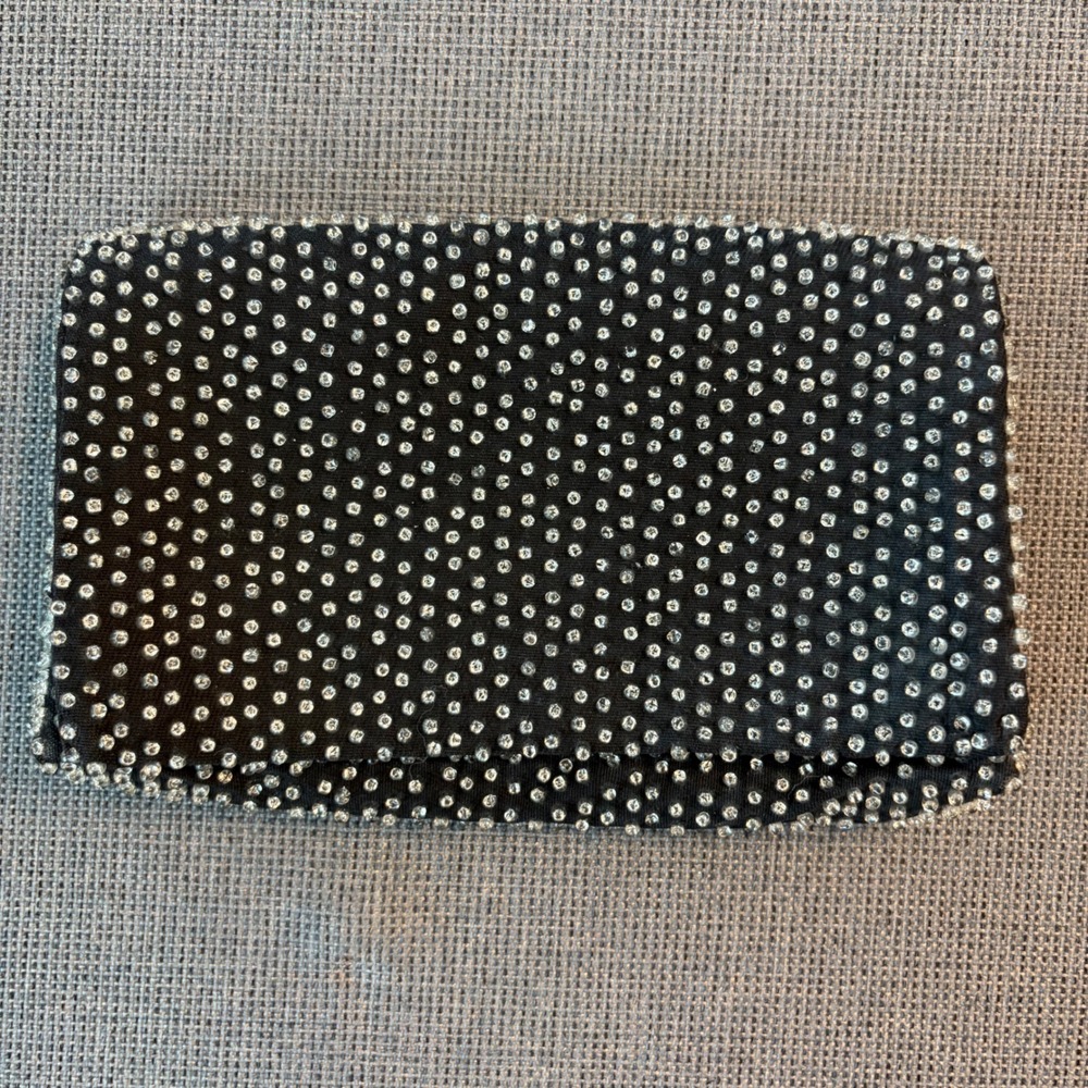 Lumured Vintage Beaded Foldover Clutch Bag Evening Bag Gala Formal Old Hollywood